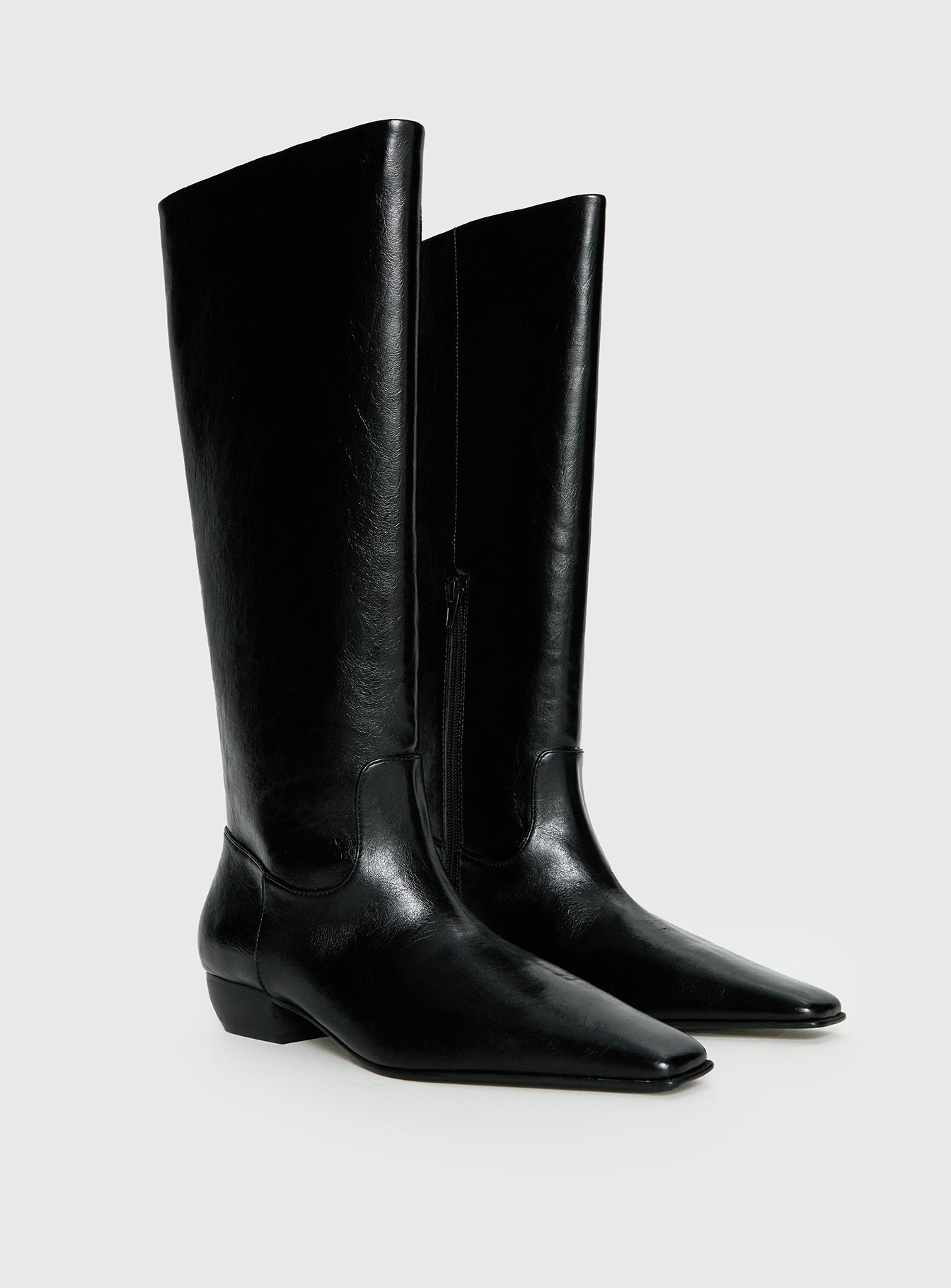 Dance For You Knee High Boots Black