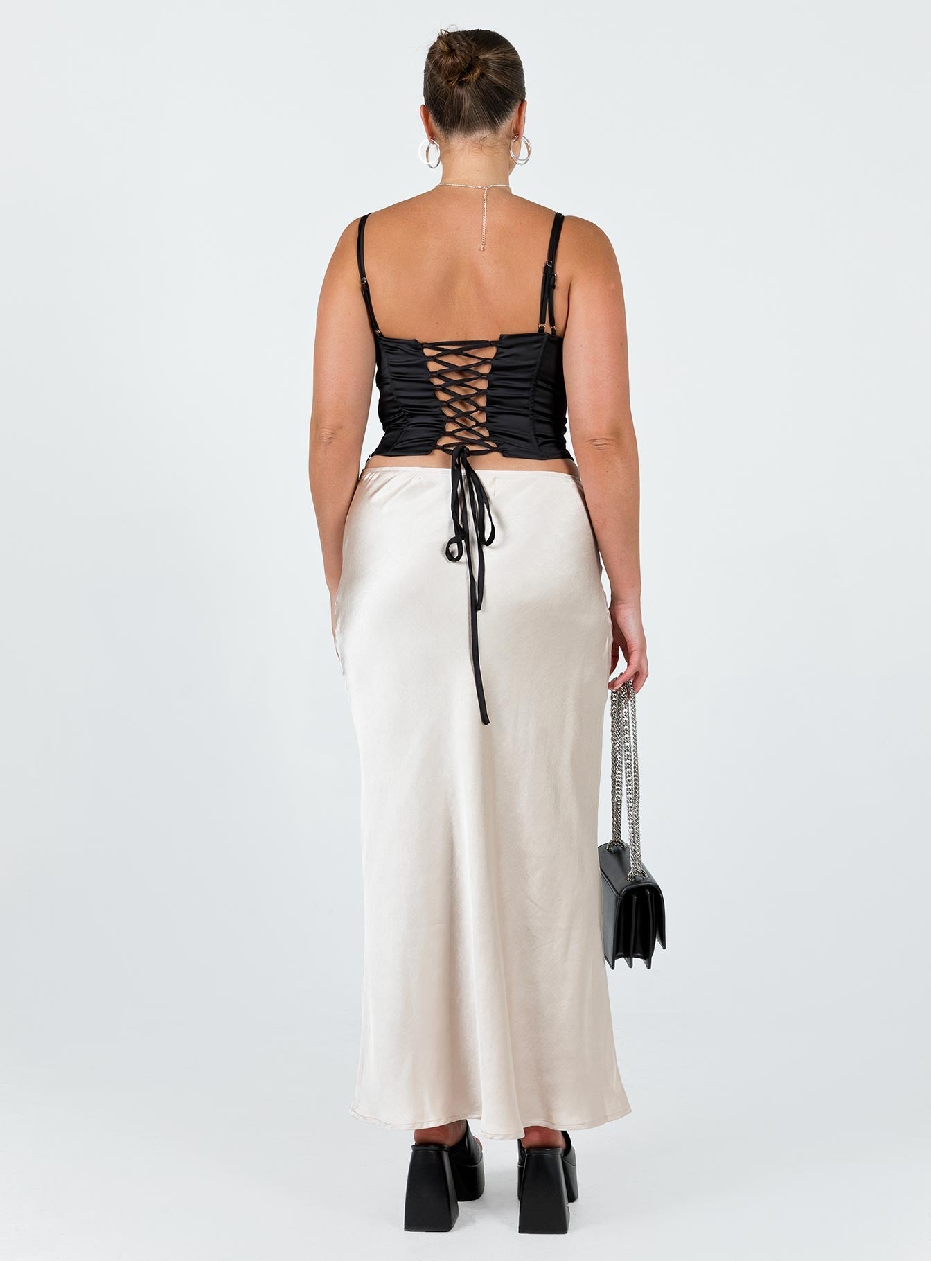 product Haley Maxi Skirt Champagne Princess Polly  Maxi 